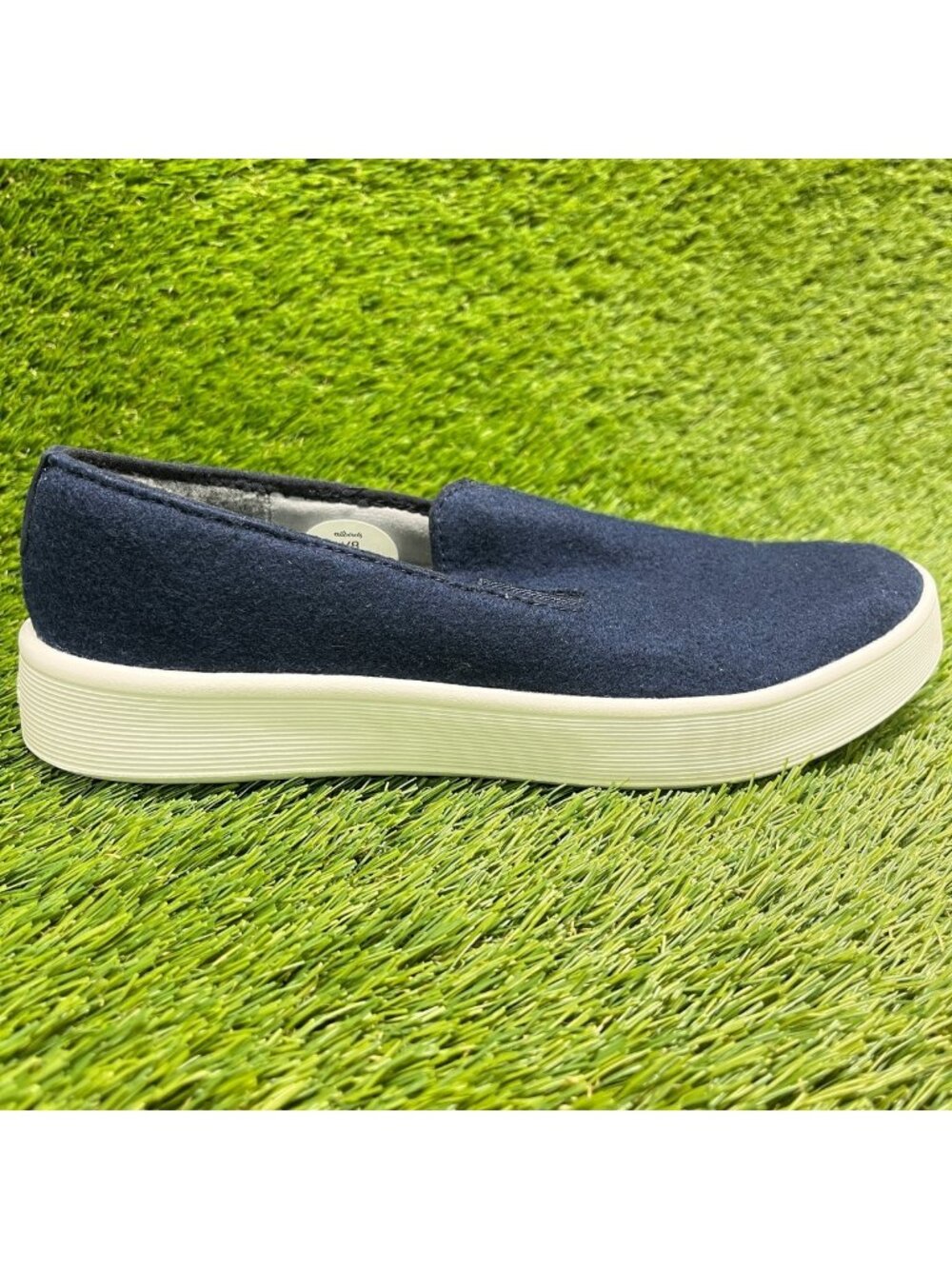 Allbirds Wool Cruiser Slip-On Womens Size 8 Blue White Casual Shoes Sneakers